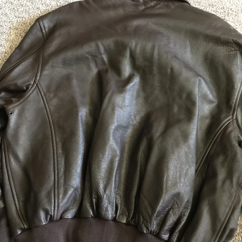 A2 leather jacket 464th Fighter Squadron, 507th Bomber Group, 7th Air Force - Picture 2 of 5